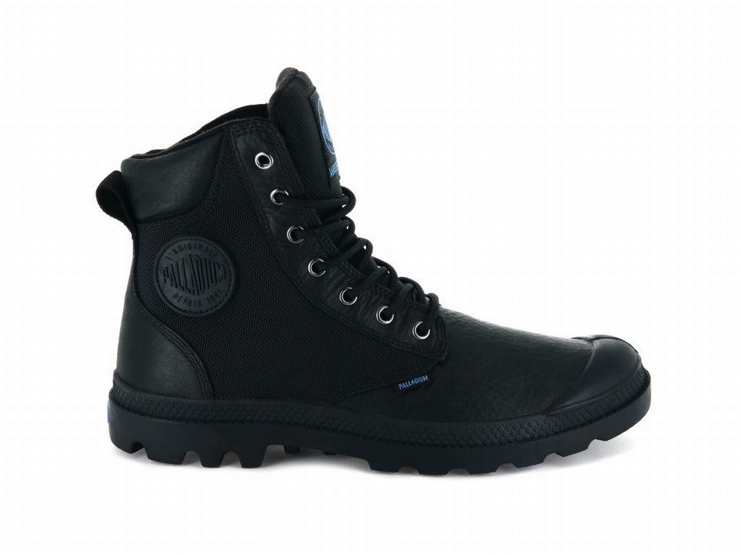 Botas Palladium Pampa Sport Cuff Wpn Waterproof Hombre - Negras ||EAHD-10948||